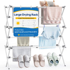 APEXCHASER Extra Large Clothes Drying Rack, 14.57" D × 44.88" H