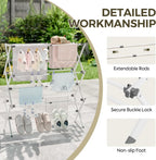 APEXCHASER Extra Large Clothes Drying Rack, 14.57" D × 44.88" H