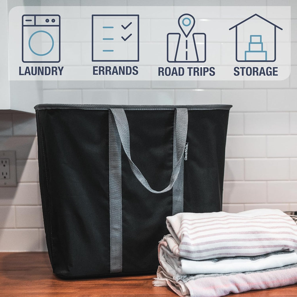 Collapsible Laundry Caddy - Denim/Shadow Gray(2PK)
