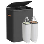 SONGMICS Laundry Basket, 170L Laundry Hamper with Lid, 2 Removable Bags