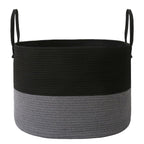 JMvicyroam 65L Extra Large Machine Washable Cotton Rope Blanket Basket
