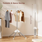 Foldable Clothes Drying Rack, Rotatable Free Standing drying rack , 1 Layer