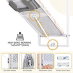 KINGBOARD Over the Door Ironing Board, 36 x 12 Iron Board with Iron Storage