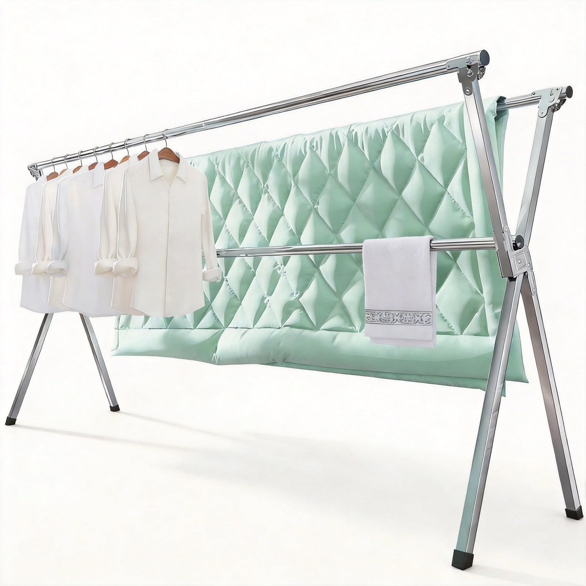 Drying Racks Clothing for Outdoor with 20 Windproof Hooks