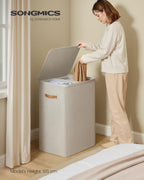 SONGMICS Laundry Basket, 170L Laundry Hamper with Lid, 2 Removable Bags