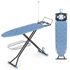 KINGBOARD Multi Functional Ironing Board with Clothes Shelf and Cord Holder