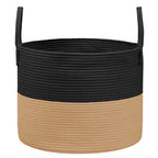 JMvicyroam 65L Extra Large Machine Washable Cotton Rope Blanket Basket