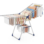 Sakugi Clothes Drying Rack, 55.5" Adjustable Wings, Foldable Design
