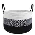 JMvicyroam 65L Extra Large Machine Washable Cotton Rope Blanket Basket