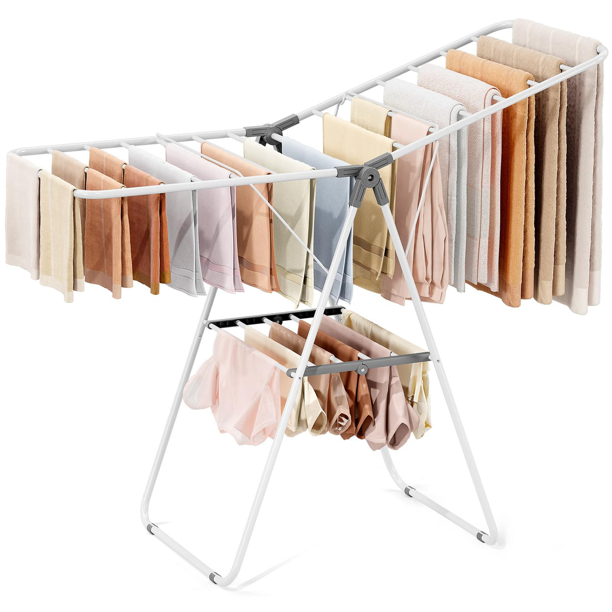 APEXCHASER Large Stainless Steel Clothes Drying Rack