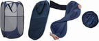 2 Packs Mesh Pop up Laundry Hamper (Black/Navy Blue) with Portable Durable Handles, Collapsible for Storage, Folding Pop-Up Clothes Hampers for Apartment, Home, College Dorm or Travel