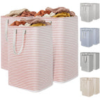 Lifewit 80L Large Laundry Baskets, Laundry Hampers Bags, 2 Pack, Beige