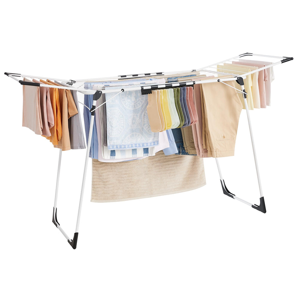 SONGMICS Clothes Drying Rack, Foldable, Heavy Duty, Space Saving