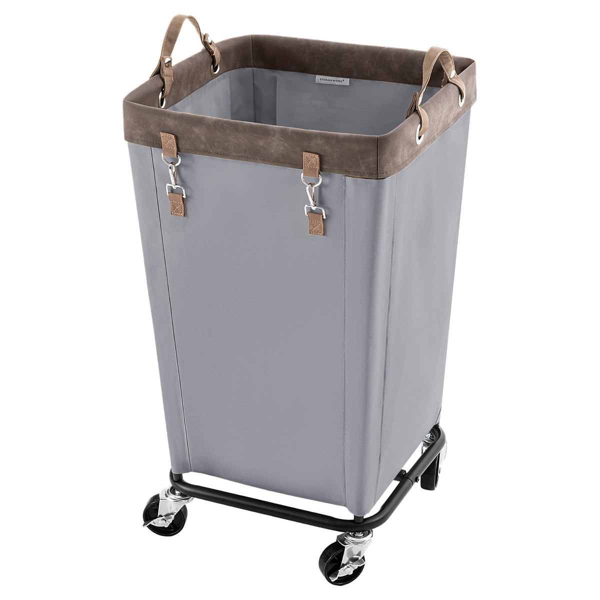StorageWorks 160L Laundry Basket with Wheels, Rolling Hampers for Clothing