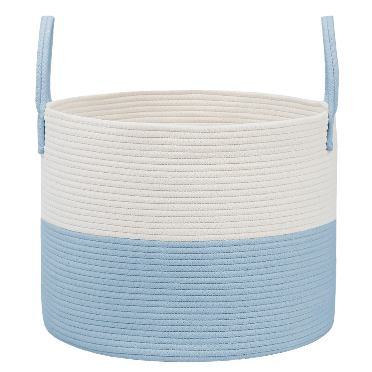 JMvicyroam 65L Extra Large Machine Washable Cotton Rope Blanket Basket
