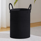VIPOSCO 72L Tall Woven Laundry Basket Hamper, White