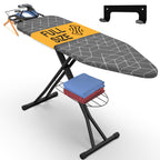 Xabitat Ironing Board Extra-Wide 57" x 18" Foldable with Wall Hanger