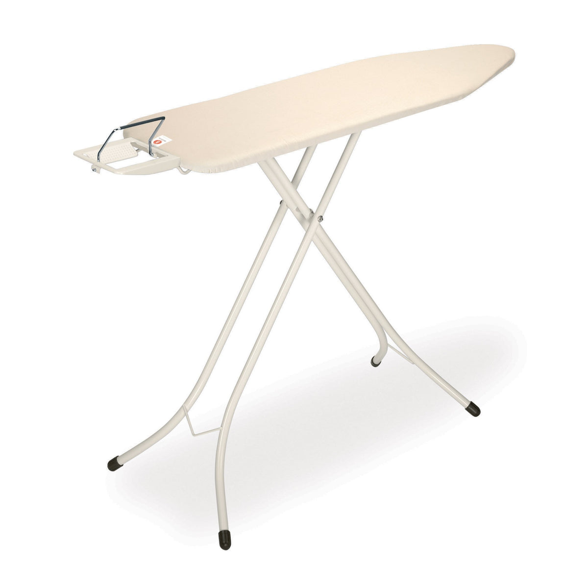 Brabantia Comfort Ironing Board with Solid Steam Iron Rest | Medium (Size B) | Fairtrade Denim Black Cover | Adjustable Height (27-38"), Easy Fold, Anti-Collapse Lock, Non-Slip Feet
