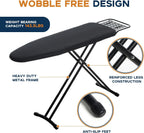 Ironing Board Full Size, RAINHOL Black 54"x13" Compact Ironing Board