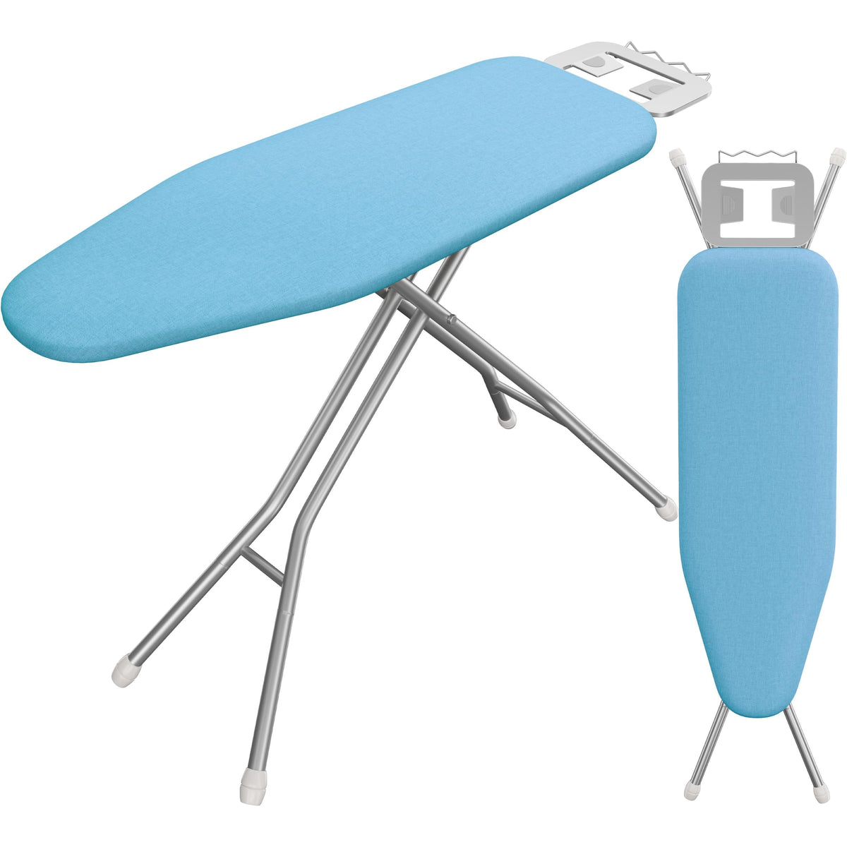 Yaheetech Ironing Board 43"x14" with Heavy Duty Iron Rest, Foldable, Beige