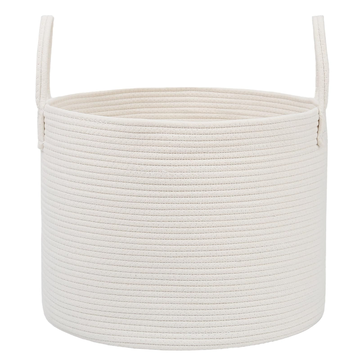 JMvicyroam 65L Extra Large Machine Washable Cotton Rope Blanket Basket