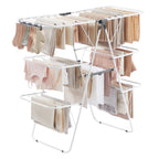 SONGMICS Clothes Drying Rack, Foldable Metal Airer, 17 x 51.2 x 39 Inches