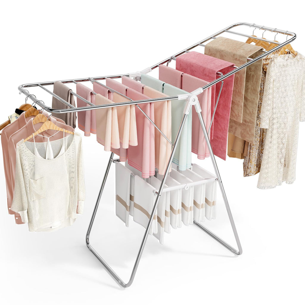 APEXCHASER Large Stainless Steel Clothes Drying Rack
