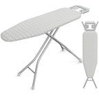 Yaheetech Ironing Board 43"x14" with Heavy Duty Iron Rest, Foldable, Gray