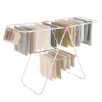 SONGMICS Clothes Drying Rack, Foldable Space-Saving Steel Laundry Rack