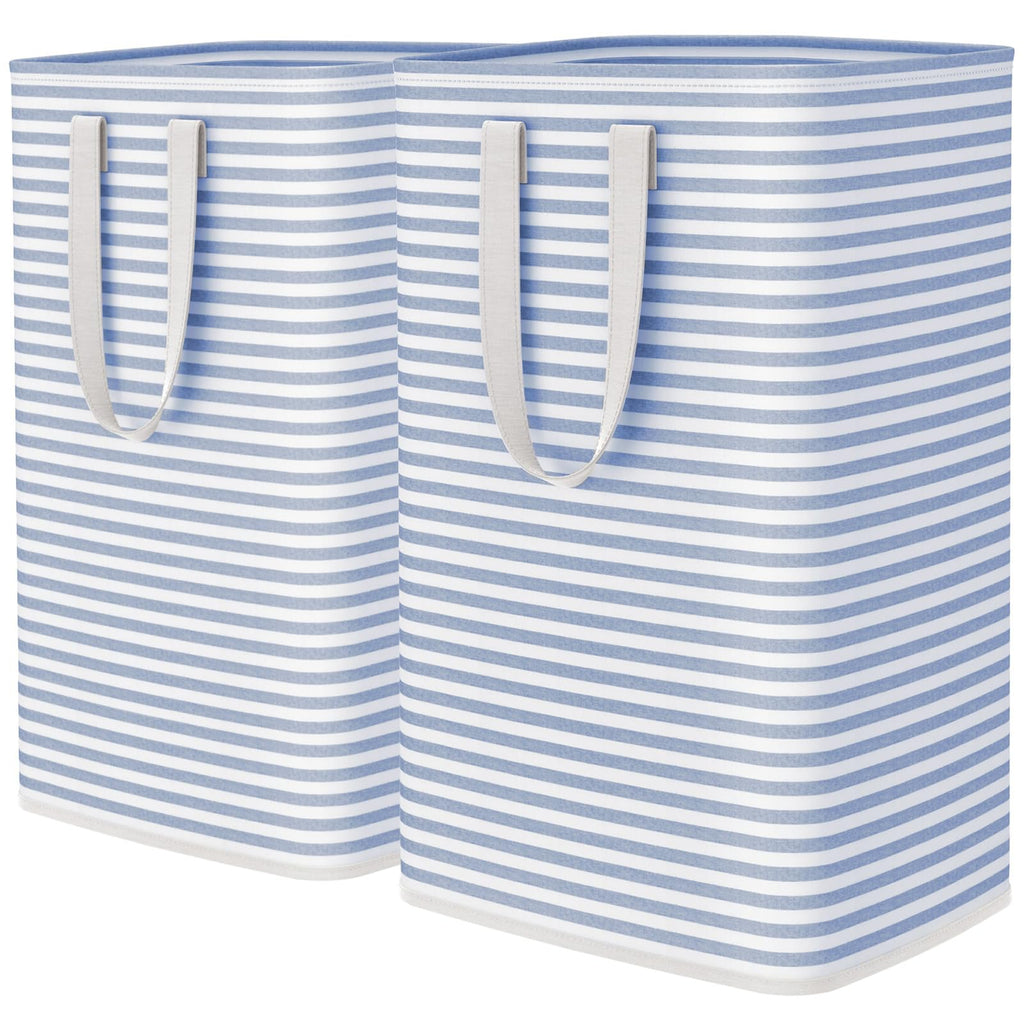 Lifewit 80L Large Laundry Baskets, Laundry Hampers Bags, 2 Pack, Beige