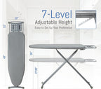 Ironing Board Full Size 43"x13" Silver Heavy Duty