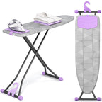 KINGBOARD Ironing Board with Silicon Iron Mat, Heavy Duty Leg 13x43 Blue