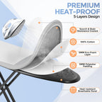 APEXCHASER Foldable Compact Heigh Adjustable Ironing Board with Silicone