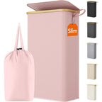 Lifewit 65L Slim Laundry Hamper with Lid and Removable Bag, Beige