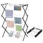 Foldable Drying Rack Clothing Clothes Drying Rack White-1pack