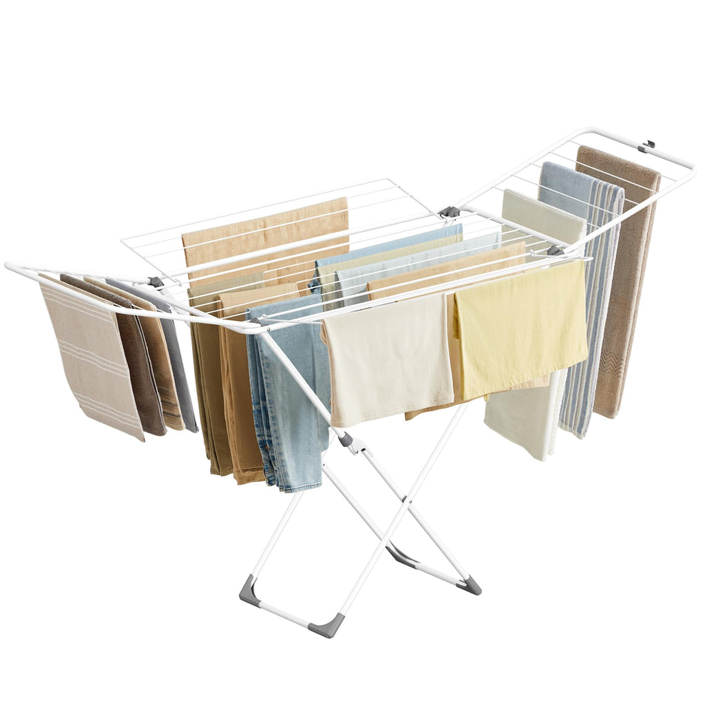 SONGMICS Clothes Drying Rack, Foldable, Heavy Duty, Space Saving