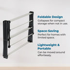 Honey-Can-Do 6-Tier Collapsible Steel Clothes Drying Rack, 24 ft, White