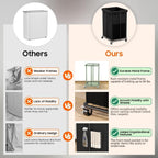 Laundry Hamper with Wheels, 150L Rolling Laundry Basket with Bag & Handles