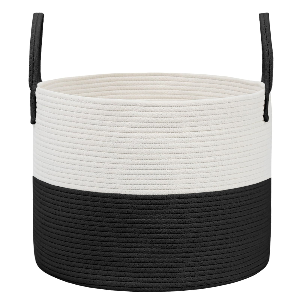 JMvicyroam 65L Extra Large Machine Washable Cotton Rope Blanket Basket