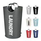 DOKEHOM 125L X-Large Laundry Basket Bag, Collapsible Tall Hamper, Black