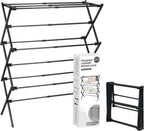 ZOES HOMEWARE Clothes Drying Rack,Collapsible Drying Rack Clothing, Black