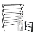 ZOES HOMEWARE Clothes Drying Rack,Collapsible Drying Rack Clothing, Black