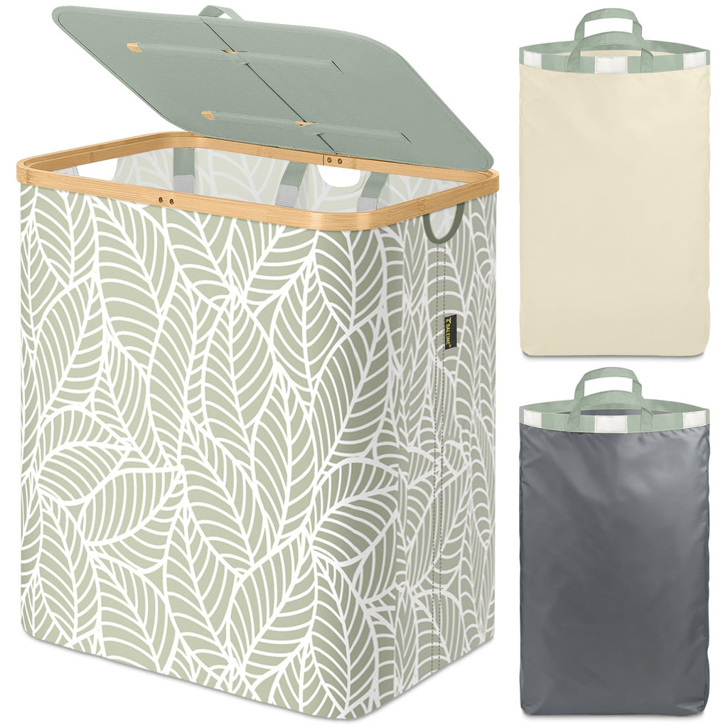 BALEINE 100L Laundry Hamper with Lid, Large Laundry Basket Bin