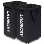 Goodpick 75L Laundry Basket with Wheels & Removable Wash Bag for Dorm