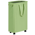 efluky Slim Laundry Hamper with Wheels, Rolling Laundry Basket for Clothes, Small Laundry Basket for Bedroom, Dorm and Laundry Room, 60L (12.7 Gallons) Beige