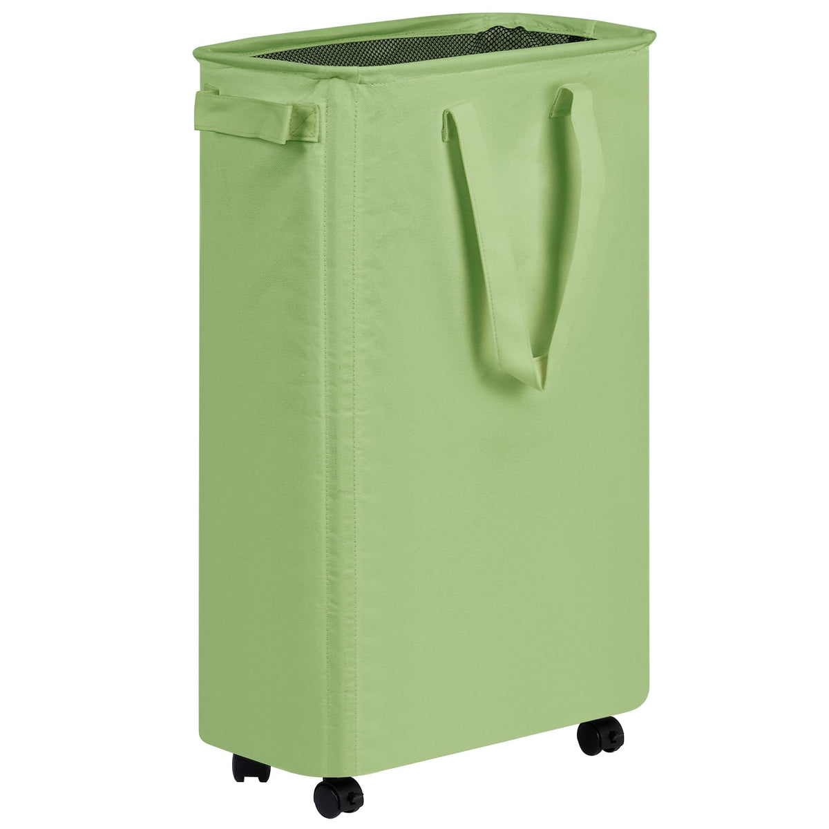 efluky Slim Laundry Hamper with Wheels, Rolling Laundry Basket for Clothes, Small Laundry Basket for Bedroom, Dorm and Laundry Room, 60L (12.7 Gallons) Beige