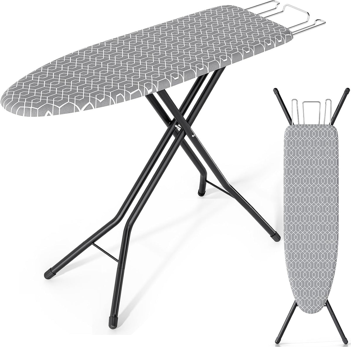 KINGBOARD Ironing Board Full Size, Iron Board and Ironing Board Set 43x13