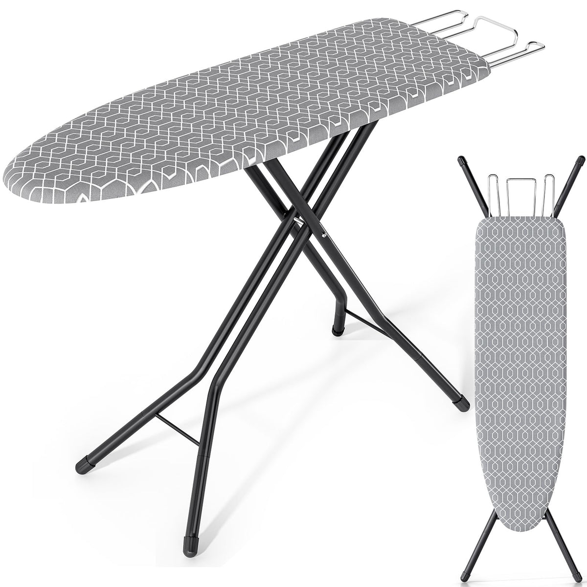 KINGBOARD Ironing Board Full Size, Iron Board and Ironing Board Set 43x13