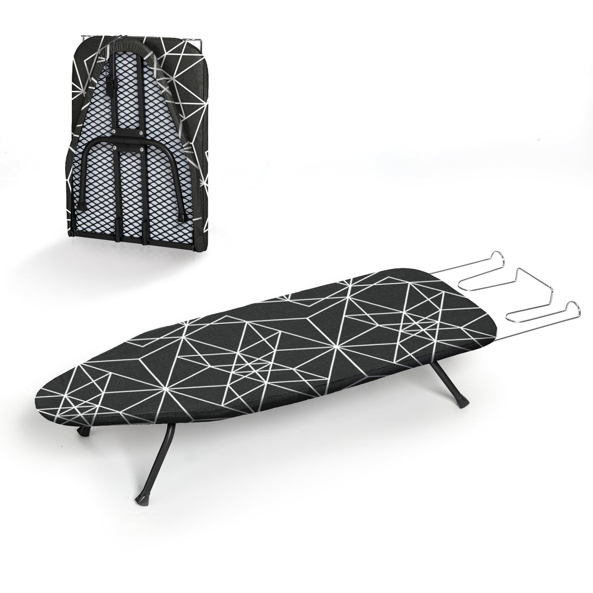 RAINHOL Gray Mini Tabletop Ironing Board 31"x12"