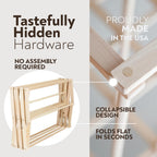Pennsylvania Woodworks Clothes Drying Rack: Solid Maple Hard Wood Laundry Rack for Sweaters, Blouses, Lingerie & More, Durable Folding Drying Rack, Made in USA, No Assembly Needed, Medium